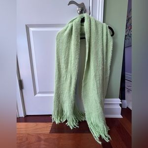FREE PEOPLE LIGHT GREEN SCARF